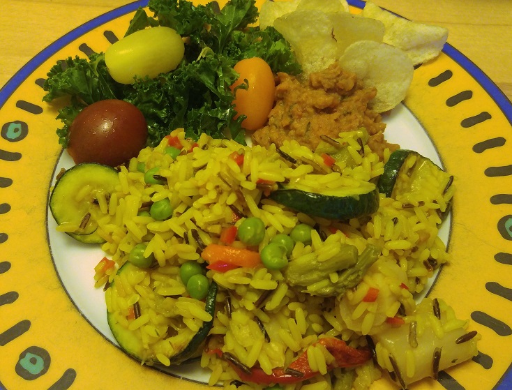 ruoka pk su kasvisrisotto lehtikaalisalaatti